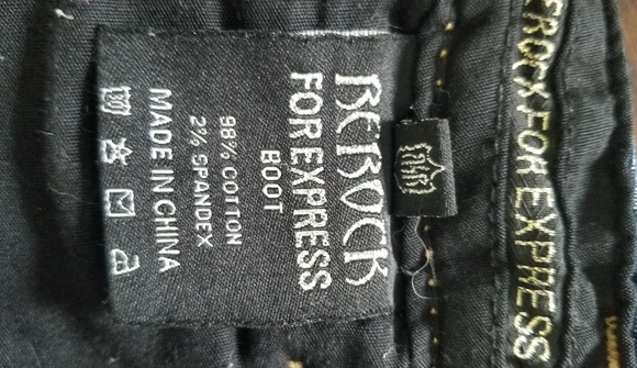 Rerock for Express jeans- size 4 - Picture 3 of 5
